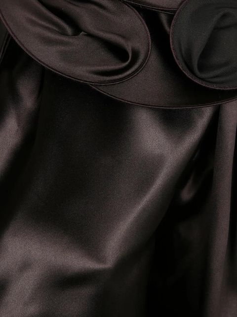 Magda Butrym flower-detailing top - Brown