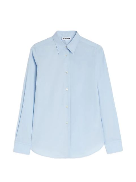 Jil Sander lightweight poplin shirt - Blue - zdjęcie produktu nr 1
