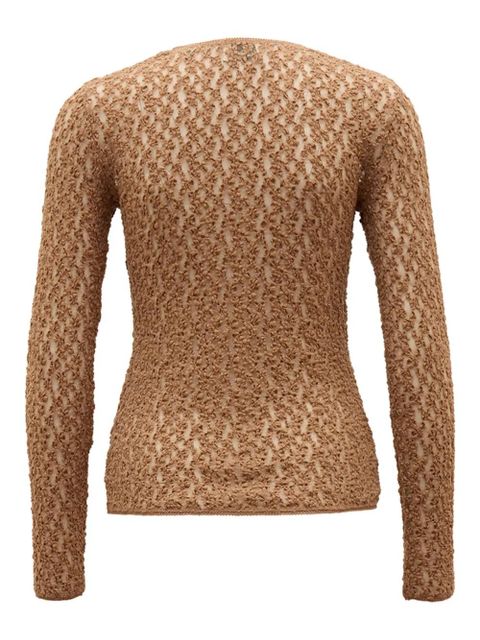ISABEL MARANT textured long-sleeve T-shirt - Brown - zdjęcie produktu nr 2