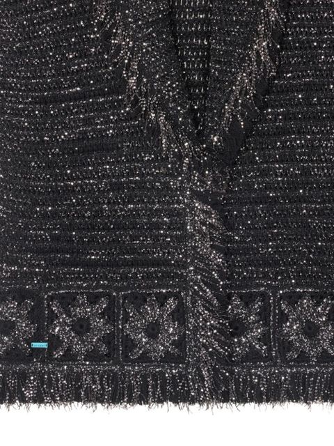 Alanui City Lights fringed sequin cardigan - Black - zdjęcie produktu nr 2