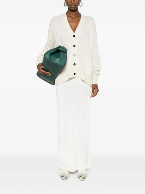 Jil Sander drop-shoulder cashmere cardigan - White - zdjęcie produktu nr 2