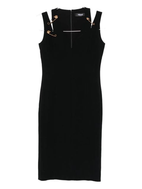 Versace safety-pin detail midi dress - Black - zdjęcie produktu nr 2