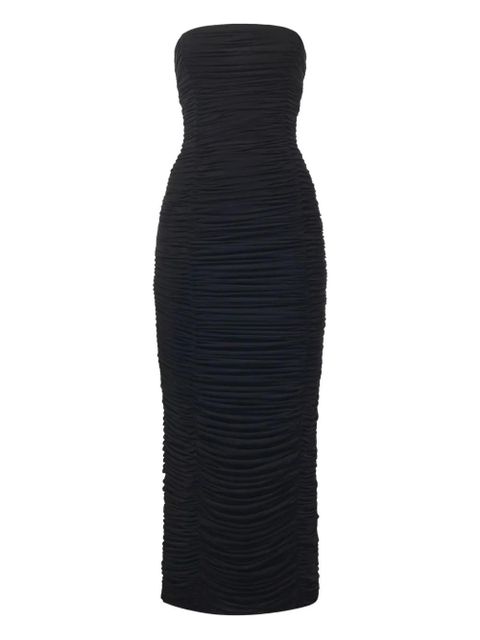 Magda Butrym ruffled strapless dress - Black - zdjęcie produktu nr 1