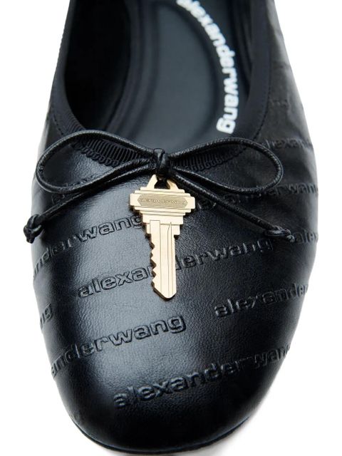 Alexander Wang key-detail quilted ballet flats - Black