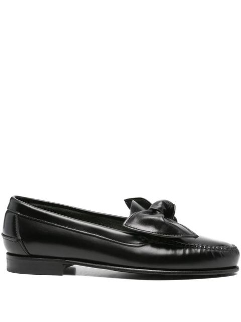 Hereu Corbati bow-detail loafers - Black - zdjęcie produktu nr 1