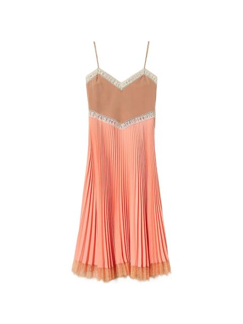 TWINSET x Myfo pleated dress - Orange