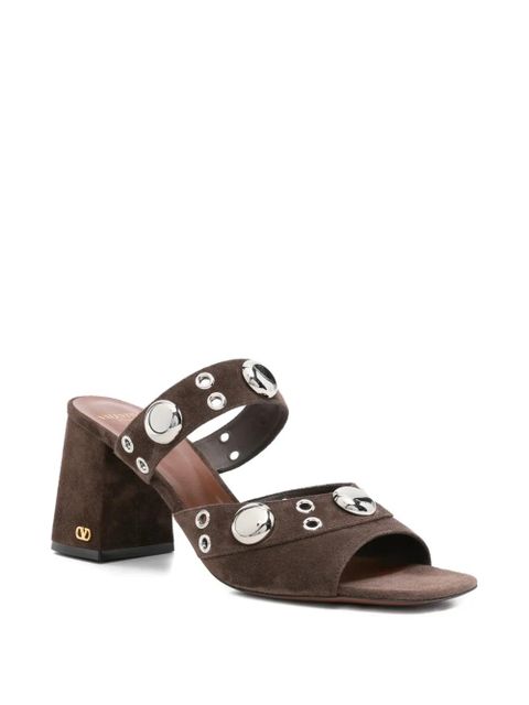 Valentino Garavani eyelet-detail sandals - Brown - zdjęcie produktu nr 2