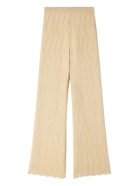 SANDRO geometric-pattern textured trousers - Neutrals - zdjęcie produktu nr 1