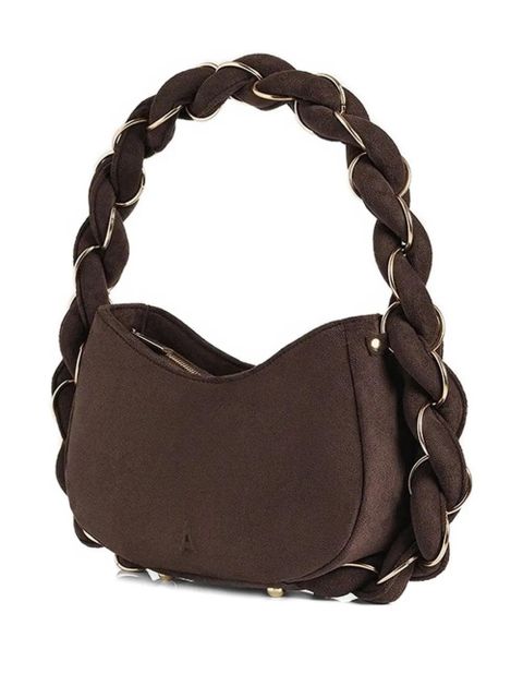 Manière De Voir Somme suede handbag - Brown