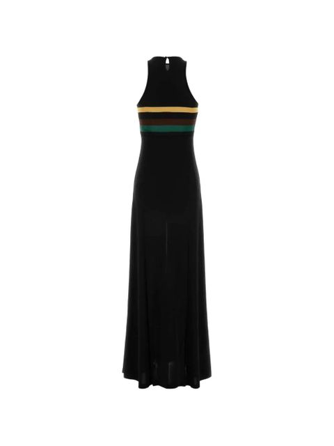 Saint Laurent striped viscose dress - Black - zdjęcie produktu nr 2