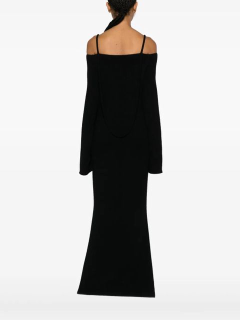 Nanushka Bibian off-shoulder maxi dress - Grey