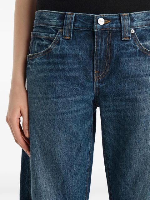 KHAITE Karo cuffed jeans - Blue