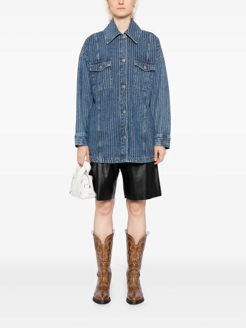 Free People dunes shirt jacket - Blue - zdjęcie produktu nr 2