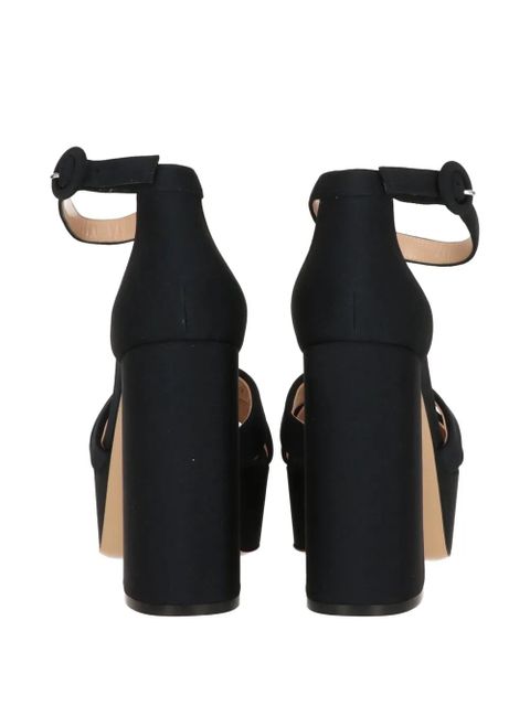 Gianvito Rossi ankle-strap platform sandals - Black