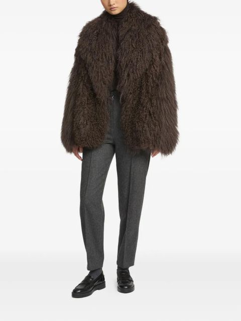 Yves Salomon lamb shearling peacoat jacket - Brown - zdjęcie produktu nr 2