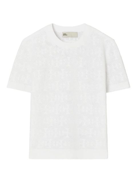 Tory Burch patterned short-sleeve top - White - zdjęcie produktu nr 1