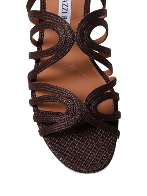 Aquazzura strappy buckle-fastening sandals - Brown