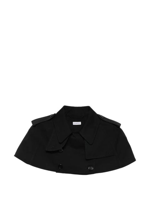Burberry collared trench-style cropped jacket - Black - zdjęcie produktu nr 1