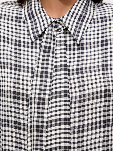 Answear.LAB koszula damska kolor czarny regular z kołnierzykiem klasycznym