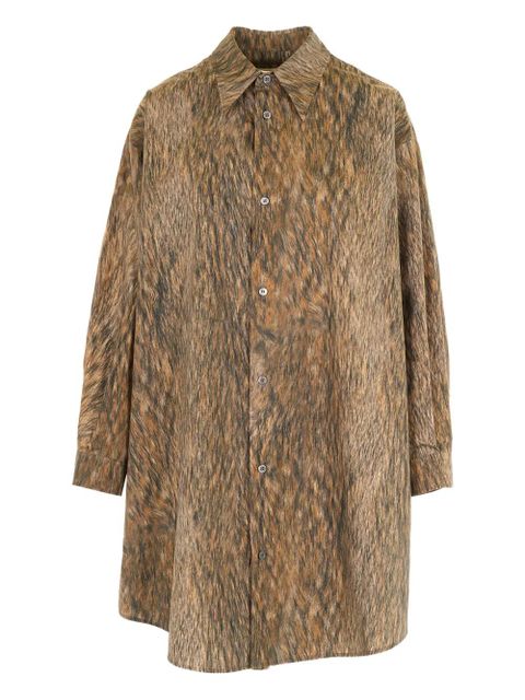 MM6 Maison Margiela buttoned shirt dress - Brown - zdjęcie produktu nr 1