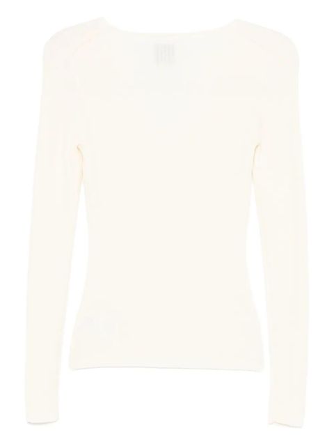 Reformation Valencia merino wool top - Neutrals