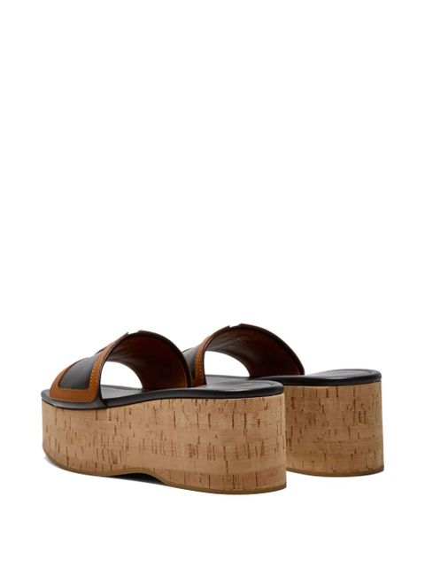 Valentino Garavani Viva Superstar cork platform sandals - Black