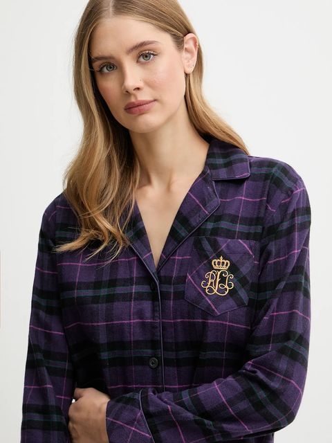 Lauren Ralph Lauren piżama damska kolor fioletowy ILN92457F