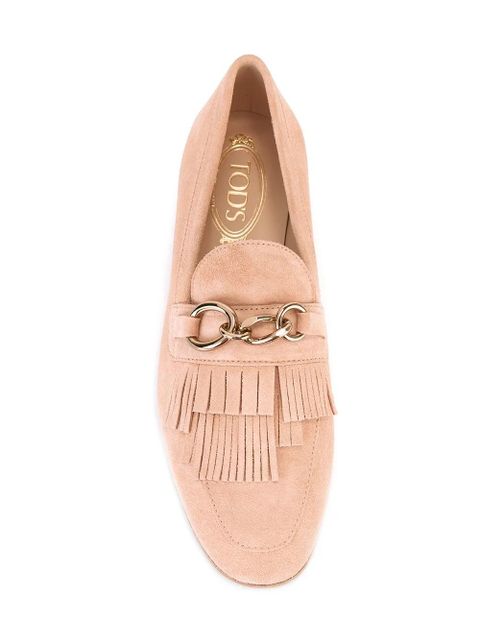 Tod's fringed loafers - Pink