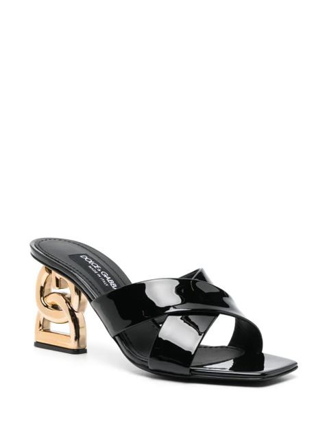 Dolce & Gabbana 3.5 85mm leather mules - Black - zdjęcie produktu nr 2