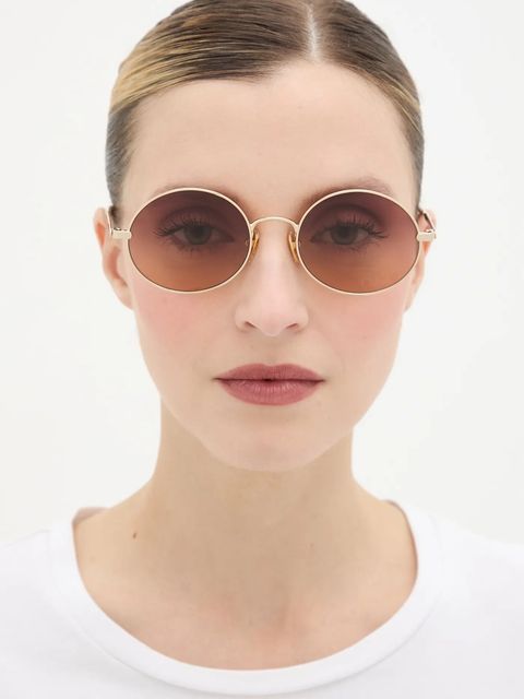 Chloé okulary przeciwsłoneczne damskie kolor złoty CH0326S