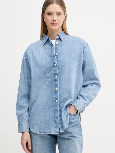 Calvin Klein Jeans koszula damska jeansowa - zdjęcie produktu nr 2