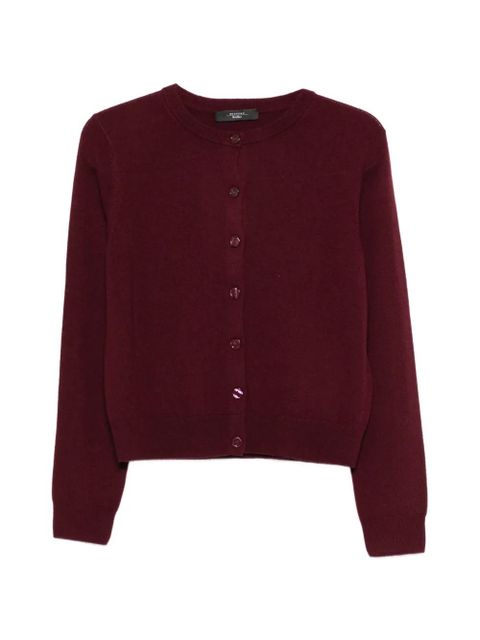 Weekend Max Mara Wkdnebbia button-fastening cardigan - Red - zdjęcie produktu nr 1
