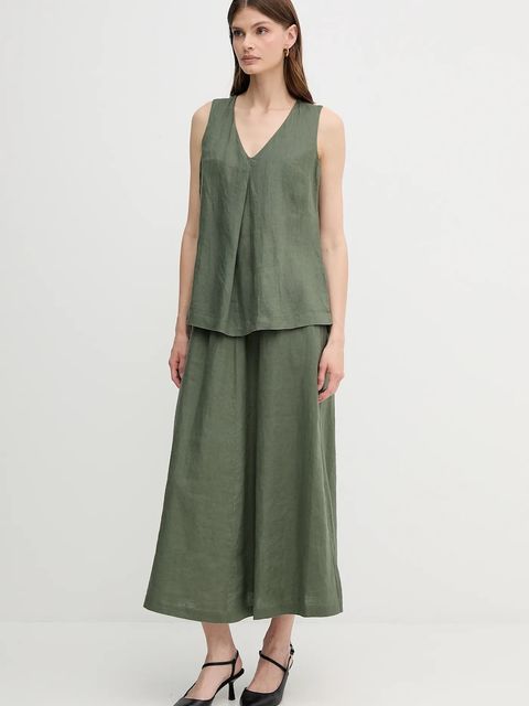 United Colors of Benetton spódnica lniana - zdjęcie produktu nr 2