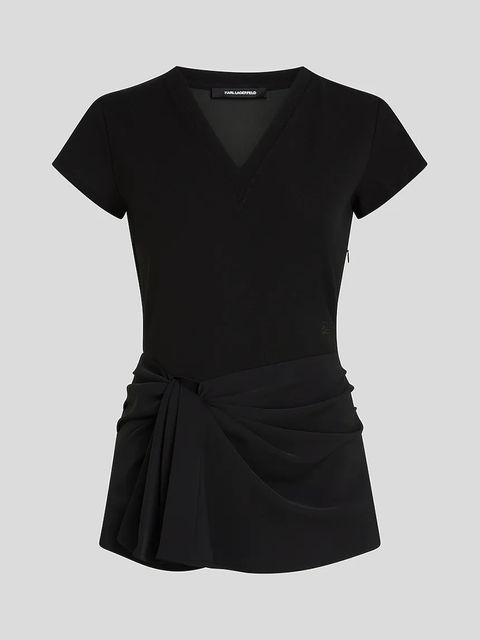 Karl Lagerfeld t-shirt damski kolor czarny A3W17011