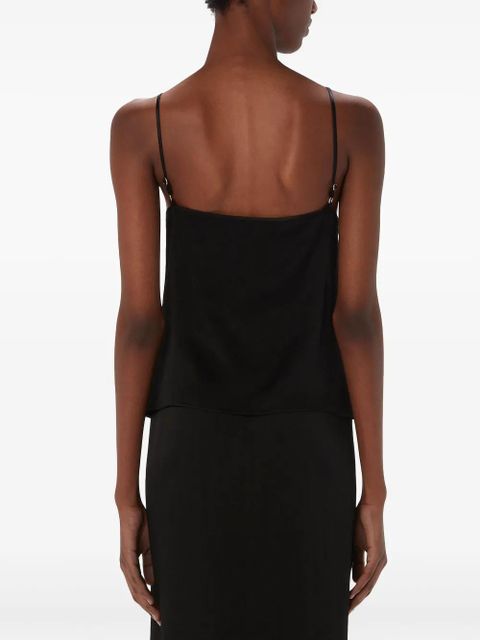 JW Anderson draped satin tank top - Black