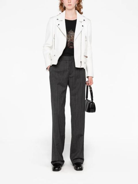 Alessandra Rich pinstriped tailored trousers - Grey - zdjęcie produktu nr 2