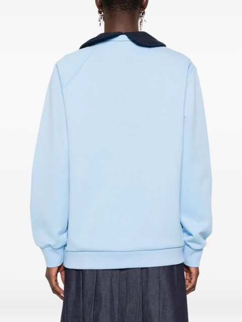 SHUSHU/TONG cotton sweatshirt - Blue