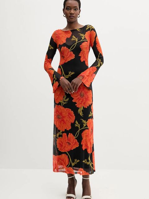 Never Fully Dressed sukienka kolor czarny maxi rozkloszowana NFDDR3016 - zdjęcie produktu nr 1