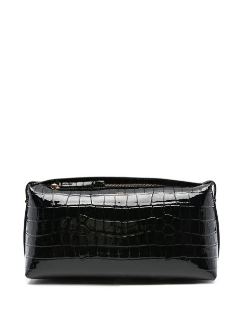 TOTEME crocodile-embossed clutch - Black - zdjęcie produktu nr 1