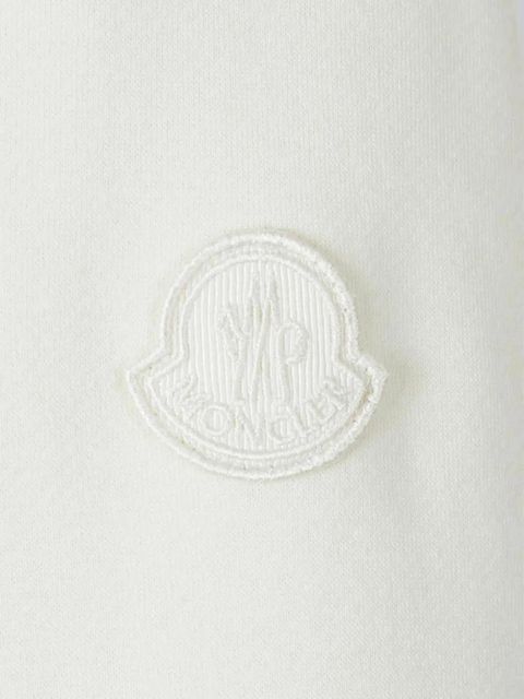 Moncler zip-up drawstring hoodie - White