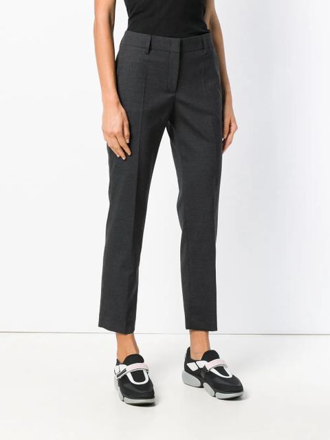 Prada cropped tailored trousers - Grey