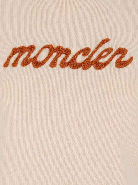 Moncler embroidered logo sweater - Pink