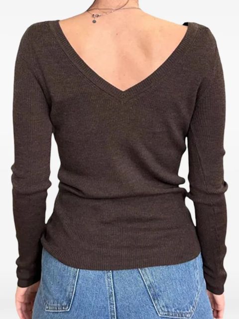 MC2 Saint Barth ribbed boat-neck sweater - Brown - zdjęcie produktu nr 2