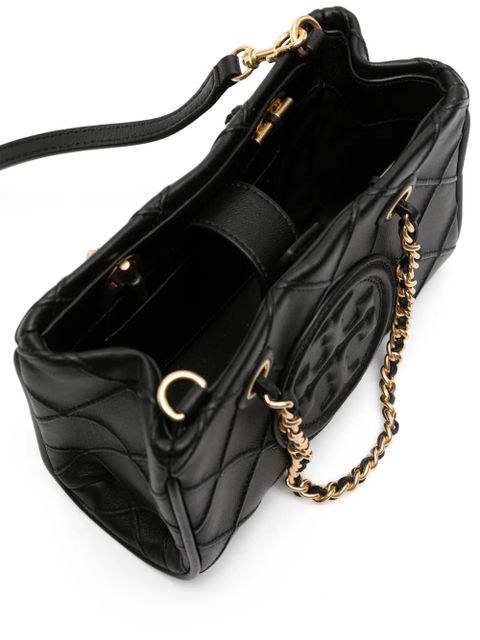 Tory Burch Fleming quilted tote bag - Black