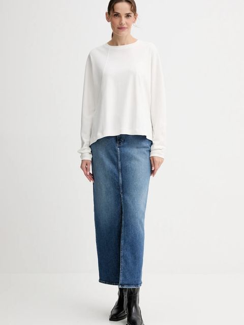 G-Star longsleeve bawełniany kolor beżowy D27742.D976 - zdjęcie produktu nr 2