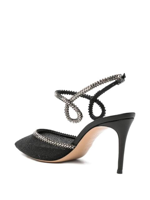 Casadei Josephine crystal-embellished sandals - Black