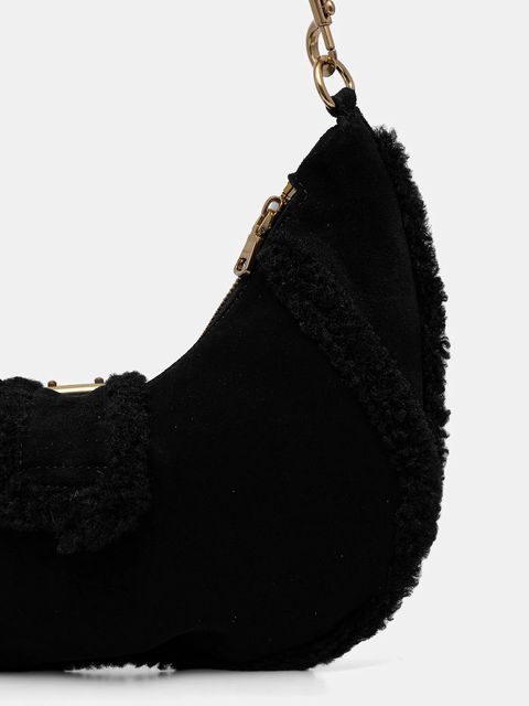 Marciano by Guess torebka zamszowa kolor czarny 5BGZ18 7412A