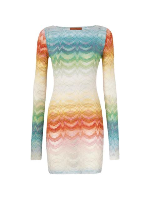 Missoni long-sleeve mini dress - White - zdjęcie produktu nr 1