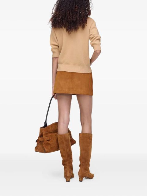 Marc Jacobs contrast-collar wool polo - Brown