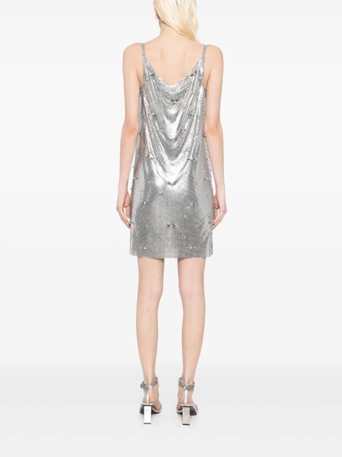 Versace aluminum metal mesh dress - Silver